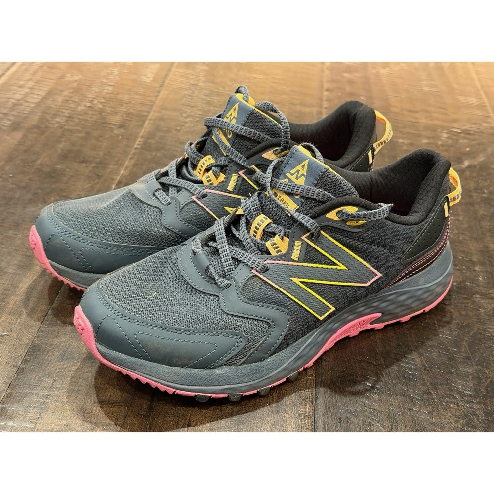 New Balance Womens 410 V7 Trail Running Shoe Gray Pink WT410CG7 Size 10